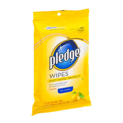Pledge Lemon Pre-Moistened Wipes - 24 CT