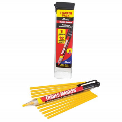 MARKAL 96131G Trades-Marker All-Surface Marker, Yellow