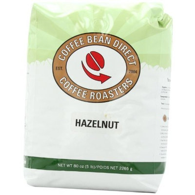 Coffee Bean Direct Hazelnut Flavored, Whole Bean Coffee, 5-Pound Bag