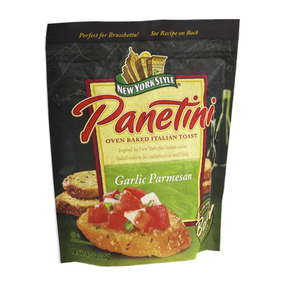 New York Style Panetini Oven Baked Italian Toast Garlic Parmesan