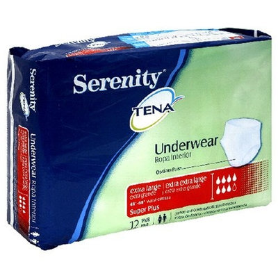Tena Serenity Underware, Super Plus, Extra Large,12-Count Packages (Pack of 2)