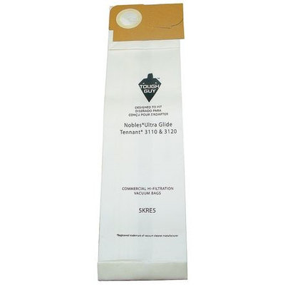 TOUGH GUY 5KRE5 Filter Bag,2-Ply, Paper, PK10