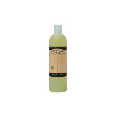 Plantlife Hand & Body Foam Soap Vanilla Orange 16oz Refill