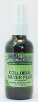 Colloidal Silver No Chinese Ingredients American Supplements 2 oz Spray
