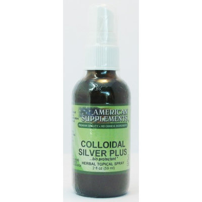 Colloidal Silver No Chinese Ingredients American Supplements 2 oz Spray