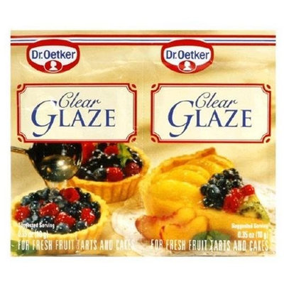 Dr. Oetker Cake Glaze, Clear, 0.7-Ounce Unit (Pack of 30)
