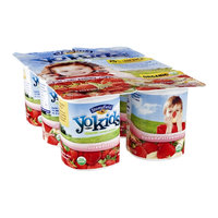 Stonyfield Organic Yokids Organic Lowfat Yogurt Strawberry & Banana Strawberry - 6 CT