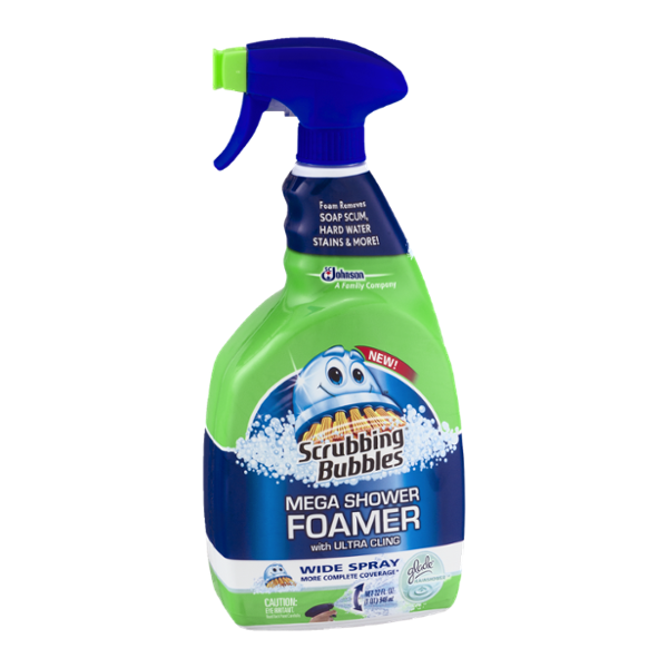 Scrubbing Bubbles Mega Shower Foamer Glade Rainshower