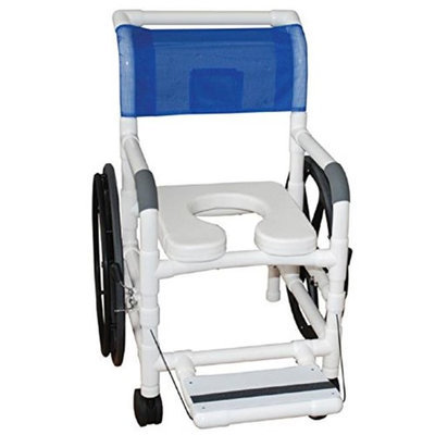MJM International 131-18-24W-BAR Bariatric Self Propelled Aquatic & Rehab Transport Chair 18 in.