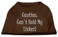 Ahi Can't Hold My Licker Screen Print Shirts Brown Med (12)