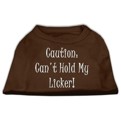 Ahi Can't Hold My Licker Screen Print Shirts Brown Med (12)