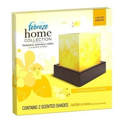 Febreze Home Collection Honeysuckle Orchid Flameless Luminary Refill, 2-Count (Pack of 2)