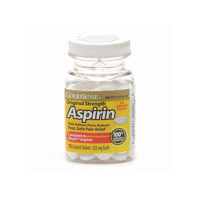 Good Sense Original Strength Aspirin Tablets 325mg 100's