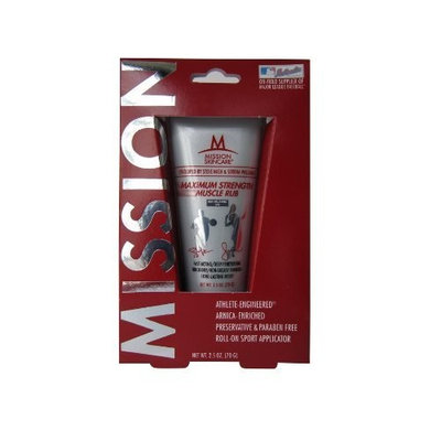 MISSION Skincare Maximum Strength Muscle Rub Pain Relieving Gel, 2.5-Ounce Box