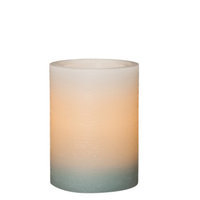 Threshold 3x4 Wax Pillar with Rustic Finish - Blue