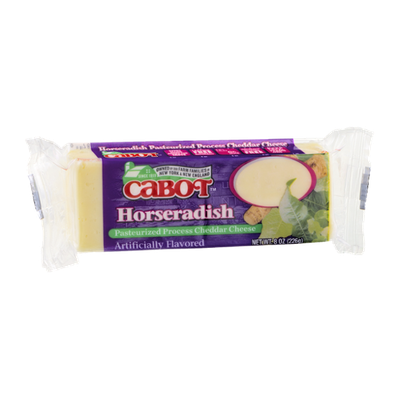 Cabot Pasteurized Process Cheddar Cheese Horseradish