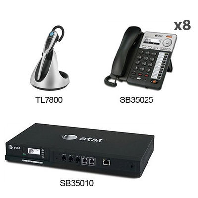 AT & T SB35010 + (8) SB35025 + (1) TL7800 Syn248 by AT & T Business Telephones