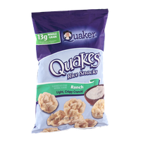 Quaker Quakes Rice Snacks Ranch