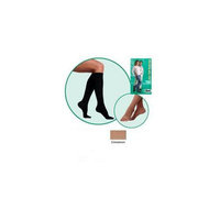 Juzo 2001ADSBSH57 IV IV Soft Open Toe Knee High Short 20-30 mmHg with Silicone Border - Cinnamon