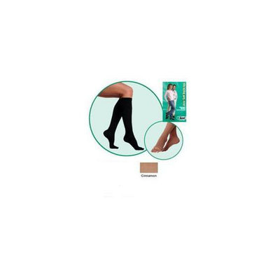 Juzo 2001ADSBSH57 IV IV Soft Open Toe Knee High Short 20-30 mmHg with Silicone Border - Cinnamon