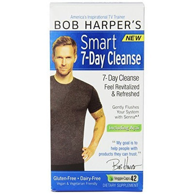 Biggest Loser Bob Harper Smart 7-day Cleanse Veggie-Caps, 42-Count, 24 Hour Support, Gluten and Dairy Free Detox Formula with Acai, Lose Weight and Feel Refreshed for Summer!