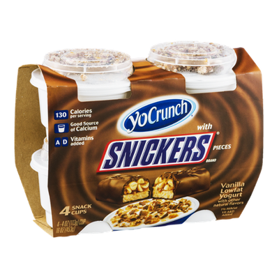 YoCrunch with Snickers Vanilla Lowfat Yogurt