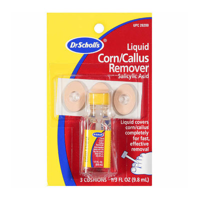 Dr. Scholl's Dr Scholl's: Salicylic Acid 3 Cushions 1 Liquid Remover Corn/Callus Remover