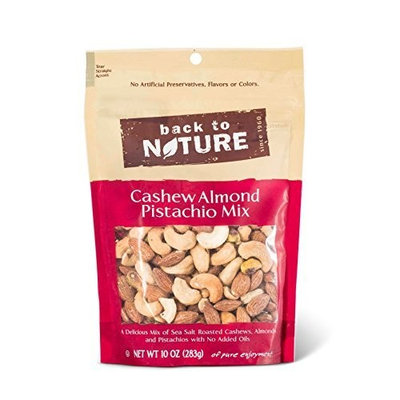 Back To Nature Cashew, Almond & Pistachio Mix, 10-Ounce Pouches (Pack of 3)