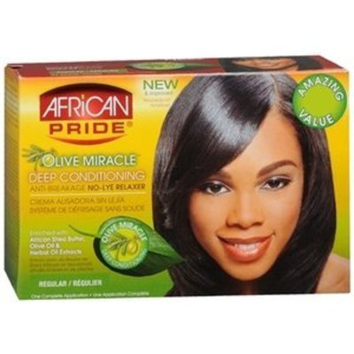 African Pride Miracle Deep Conditioning No-Lye Relaxer System