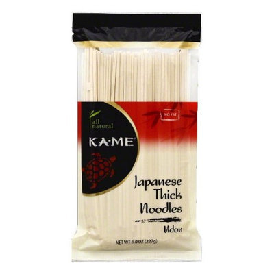 Kame Ka-Me Japanese Thick Udon Noodles, 8 oz (Pack of 12)