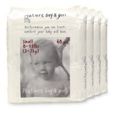 Nature Boy & Girl Disposable Diapers, Extra Large (30 lbs +) 120 ea