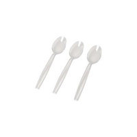 Fineline Settings 2515-BO Flairware Full Size Extra Heavy Cutlery Spoons - Bagged- Bone