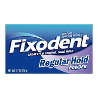 Fixodent Denture Adhesive Powder, Bottle Original, 2.7-Ounce Boxes (Pack of 4)