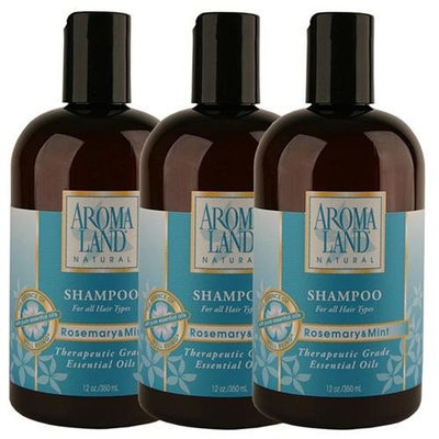 Aromaland Rosemary and Mint 12-ounce Shampoo (Pack of 3)