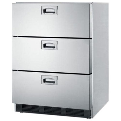 Summit SP6DS7 24 Triple Drawers Refrigerator with Fan Cooled Compressor