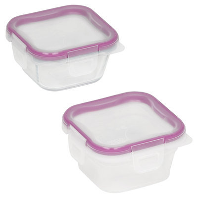 Snapware 4-Piece Total Solution Small Square Food Storage Containers