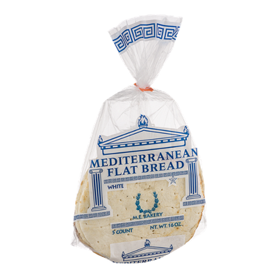 M.E. Bakery Mediterranean Flat Bread White - 5 CT