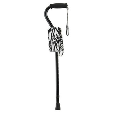 Nova Black Offset Cane with Zebra Clutch Combo