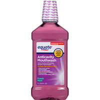 Equate Fresh Mint Anticavity Mouthwash, 33.8 fl oz