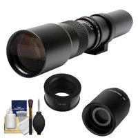 Samyang 500mm f/8.0 Telephoto Lens (T Mount) with 2x Teleconverter (=1000mm) + Cleaning Kit for Samsung NX20, NX200, NX210 & NX1000 Digital Cameras