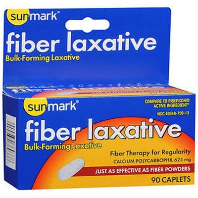 Sunmark Fiber Laxative, 625 mg, 90 tabs by Sunmark