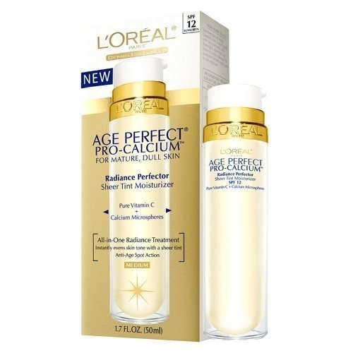 L'Oréal Paris Age Perfect ProCalcium Radiance Perfector Sheer Tint Moisturizer Reviews 2019