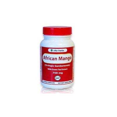 Vitanherbs Natural African Mango, 750 mg, 60 Vegi Capsules