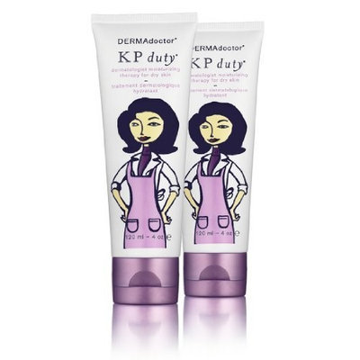 DERMAdoctor KP 'double' Duty dermatologist aha moisturizing therapy for dry skin - dual pack (two 4 oz tubes)