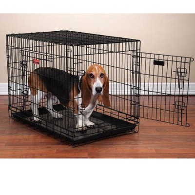Pet Pals ZW607 48 Everlasting Crate with Dual Doors Xlg 48x30x35 In S