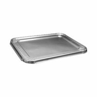 HANDI-FOIL 1'' Steam Table Pan Foil Lid 100/Pack Fits Half-Size Pan