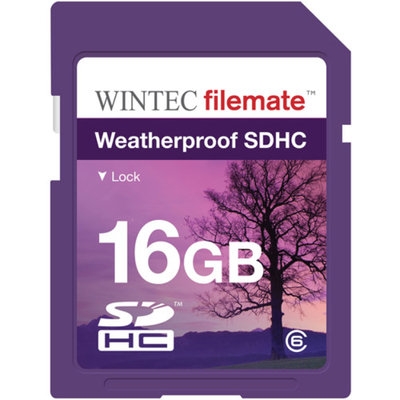 FileMate Wintec Filemate 16GB SDHC Weatherproof Memory Card Class 6, Purple