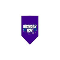 Ahi Birthday Boy Screen Print Bandana Purple Large