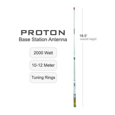 Redman CB PT99 Proton CB 10-12 Meter Base cb Radio Antenna