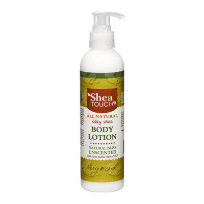 Shea Touch STBL014 Silky Shea Body Lotion Natural Bliss Unscented 8 Fl oz/236 Ml